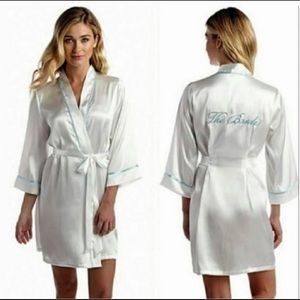 NWT Bride Satin Robe Donatella Intimo